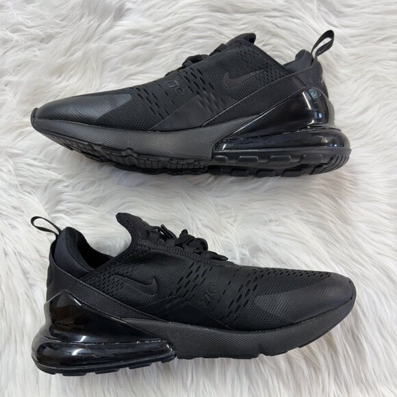 Nike Air Max 270 Black Mens Running AH8050-005 VNDS Sz 10.5 - Picture 4 of 7
